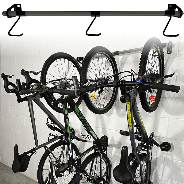 Suporte de Parede para até 3 Bicicletas