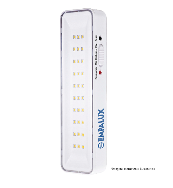 Iluminação de Emergência 2W Bivolt 30 LEDs Automática