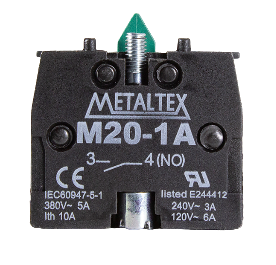 Bloco de Contato 1NA M20-1A Metaltex