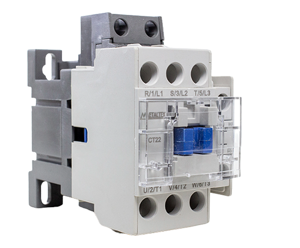 CONTATOR TRIPOLAR 22A/AC3 - BOB: 220VCA - AUX: 1NA+1NF