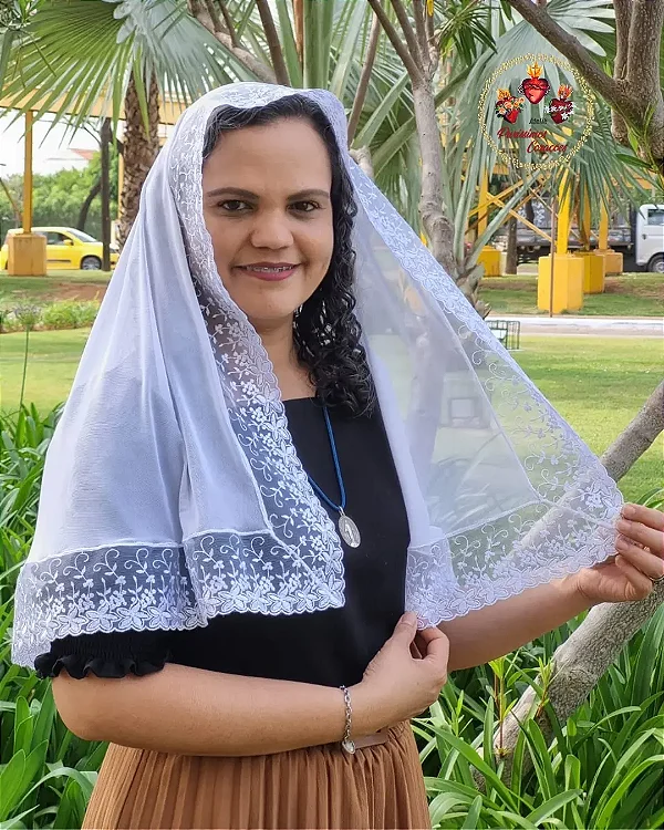 Véu Tradicional Santa Teresinha Branco