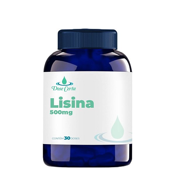 Lisina 500mg - 30 cápsulas