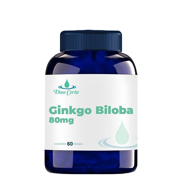 Ginkgo Biloba 80mg - 60 cápsulas