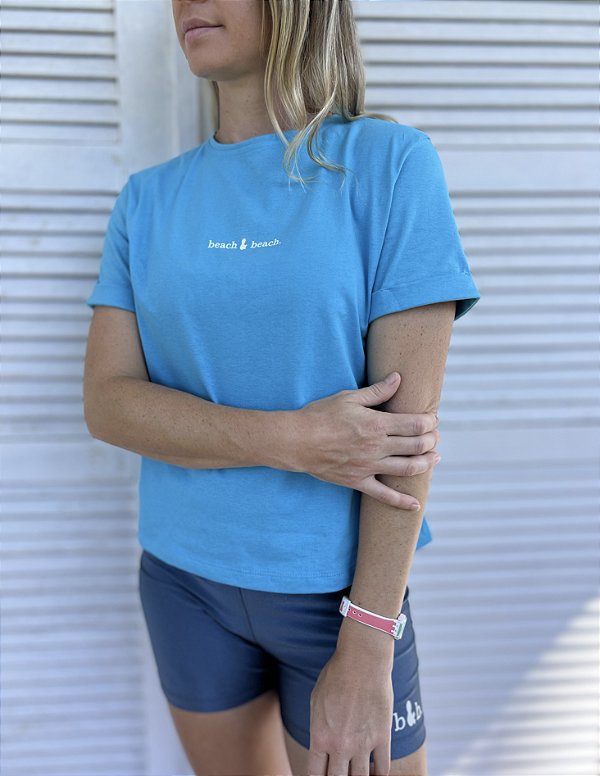 Camiseta Travel azul céu