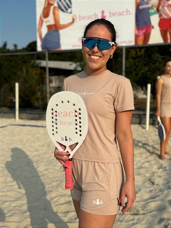 Shorts beach duplo amêndoa