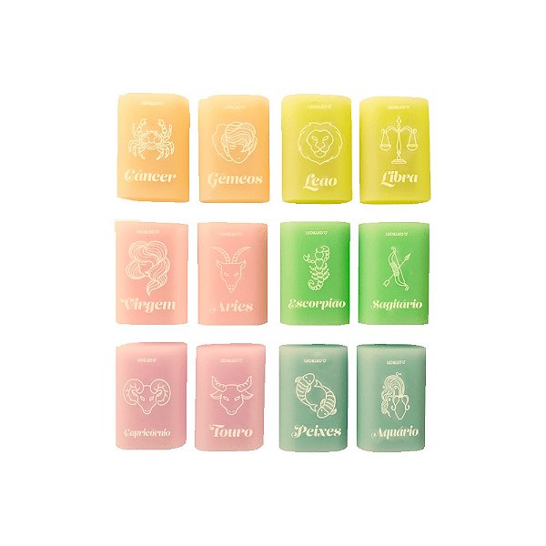 Borracha Signos Cores Sortidas Pastel