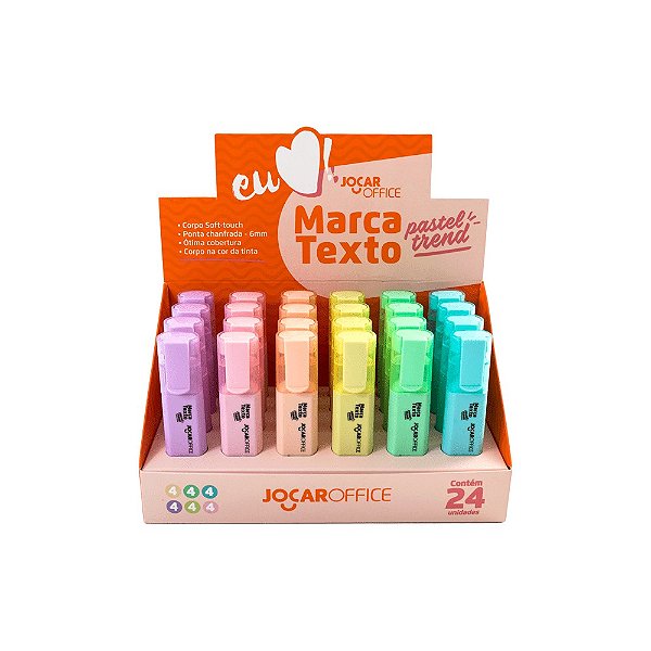 MARCA TEXTO CORES PASTEL