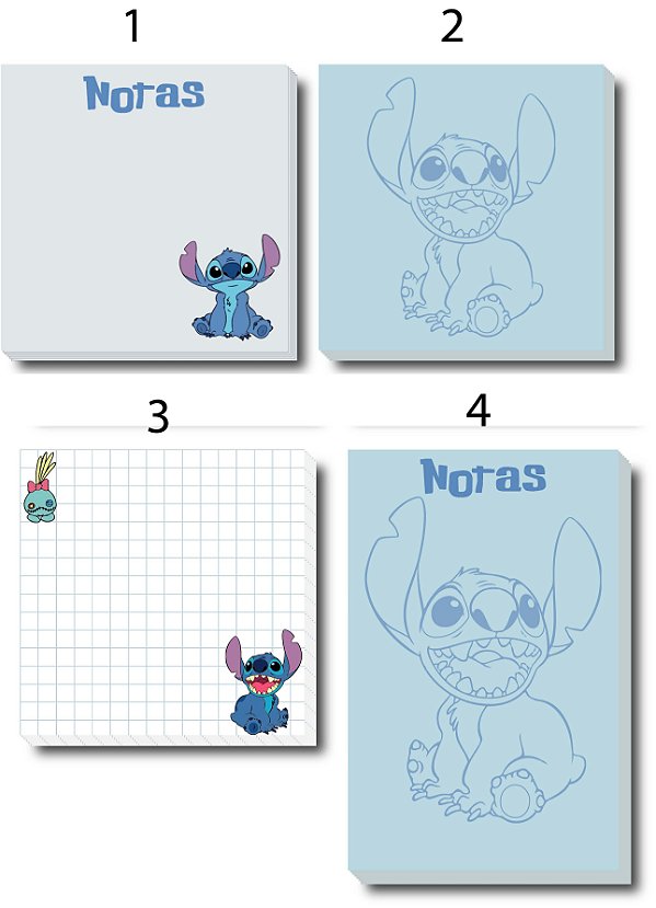Bloco de notas Stitch 50 folhas  Memo Pad / Notepad