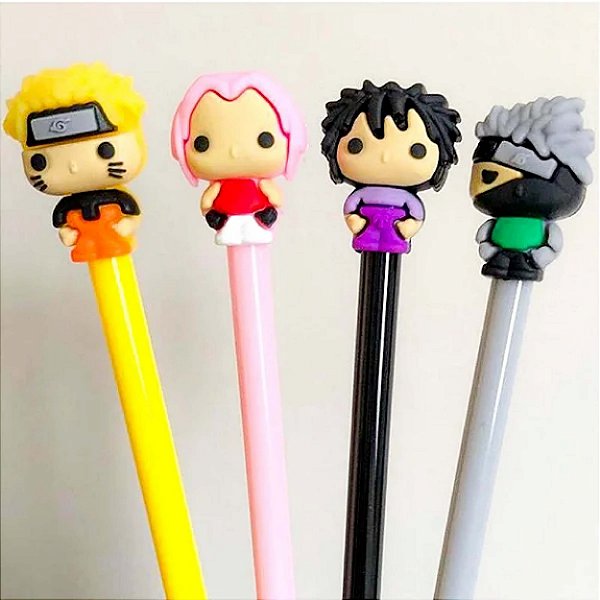Caneta Gel anime Naruto Ponta fina