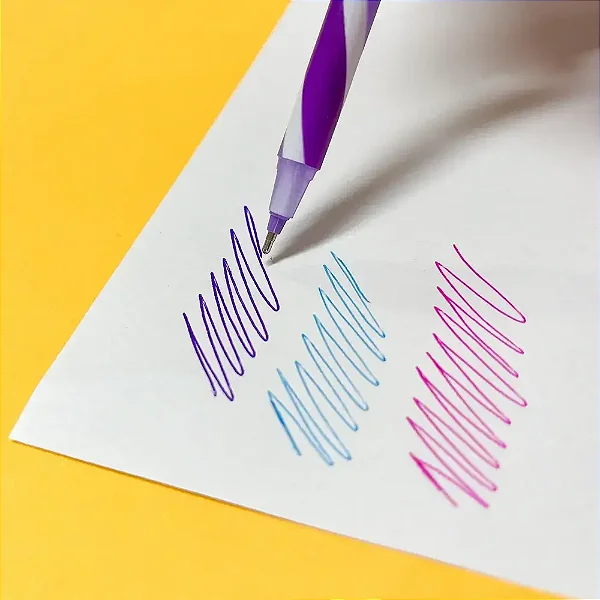 Caneta Esferografica Bazze Wave 1.0MM 6CORES
