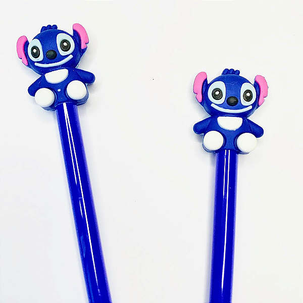 Caneta De gel Stitch Corpo Inteiro ponta fina preta