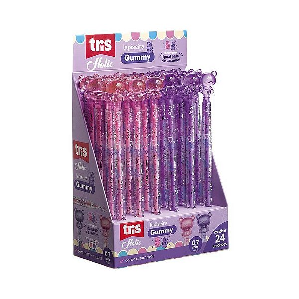 4 Lapiseira Gummy - Tris Holic Docinhos - 0,7mm