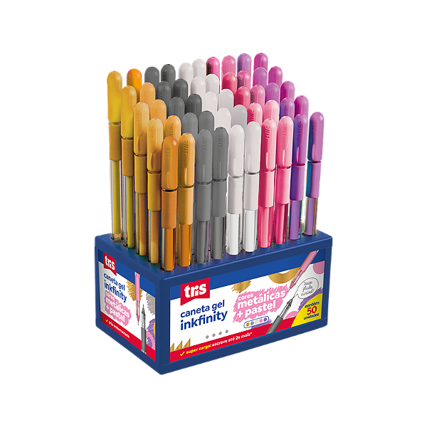 Caneta Gel Inkfinity - Cores Metálicas/Pastel