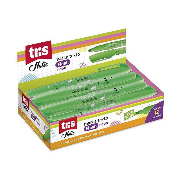 MARCA TEXTO TRIS FLASH Verde