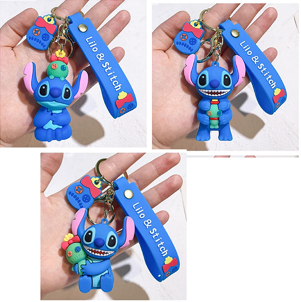 Chaveiro Stitch emborrachado G 3D