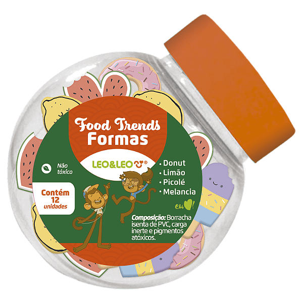 Borracha Food Trends Formas Pote C/12 Und Leoeleo