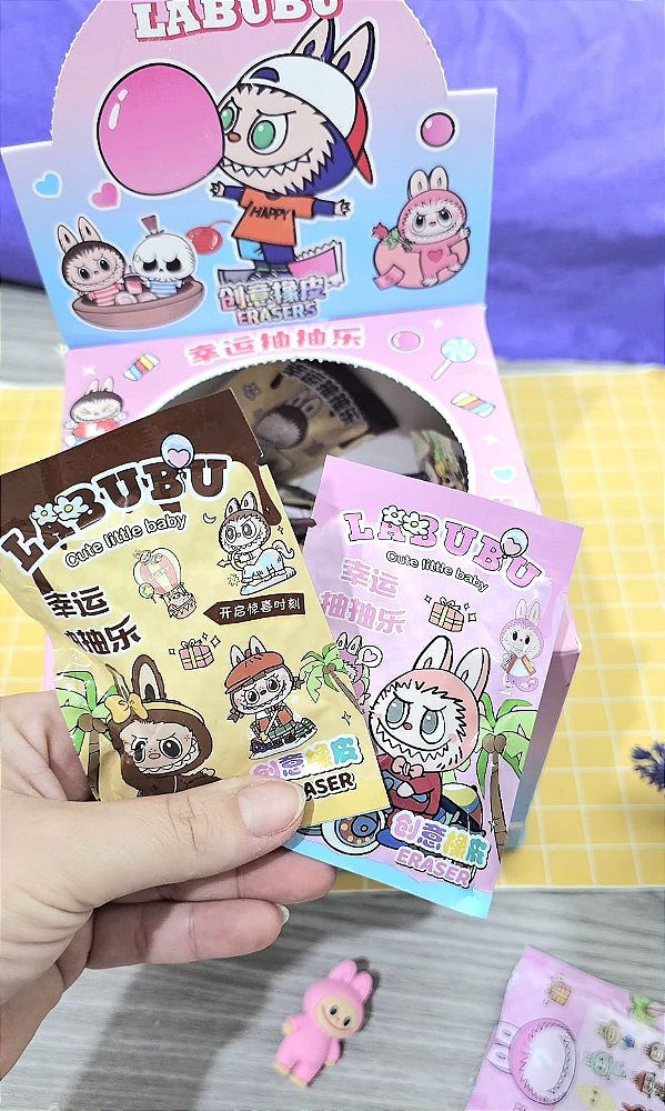 Borracha Surpresa Labubu varios modelos, sortido kawaii, desenho