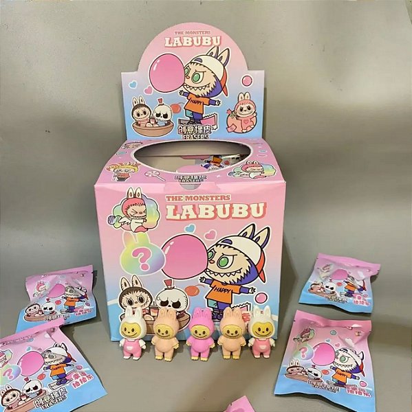 3 Borrachas Surpresa Labubu varios modelos, sortido kawaii, desenho