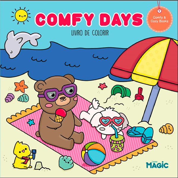 Livro Para Colorir Comfy Days Magic - 1 Unidade