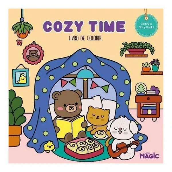 Livro Para Colorir Comfy Time Magic - 1 Unidade