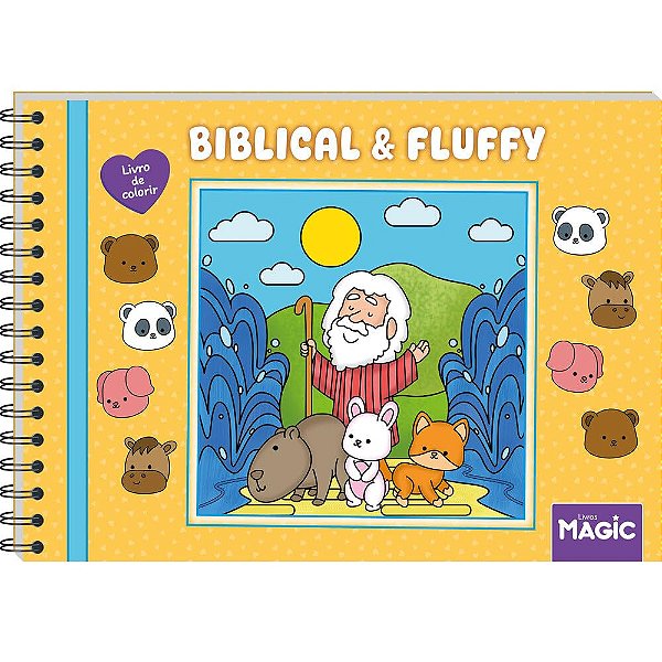 Livro Para Colorir Biblical e Fluffy Magic