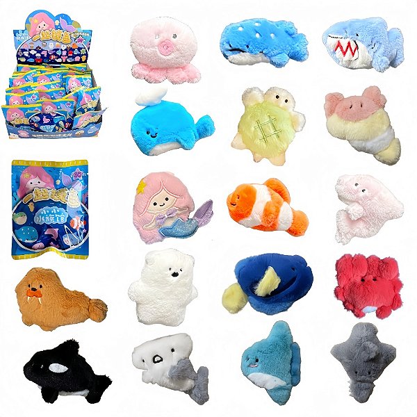 Pelúcia Ímã Surpresa para Geladeira – Mini Bichinho Kawaii Colecionável