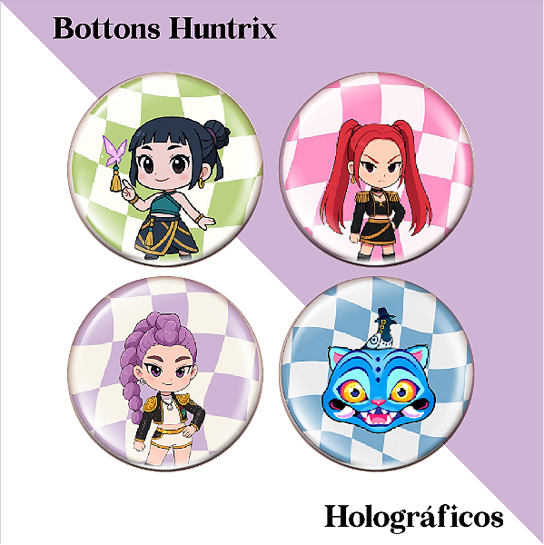 Bottons, Guerrairas do K-pop, Huntrix , anime, pin, broche
