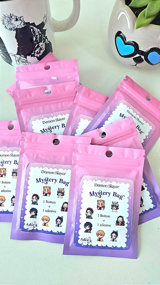 Mystery bag, blind box, pacote misteriosos, surpresa Demon Slayer