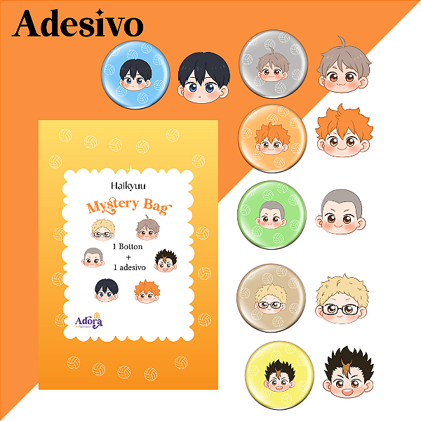 Mystery bag, blind box, pacote misteriosos, surpresa Haikyuu