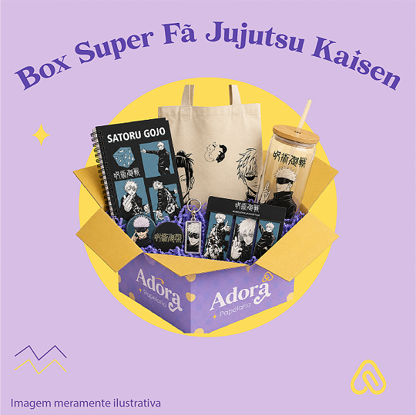 BOX GEEK SUPER FÃ JUJUTSU KAISEN– Kit de papelaria