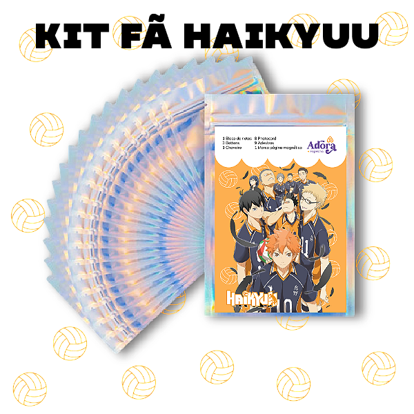 Kit, box fã personalizado Haikyuu, 32 itens