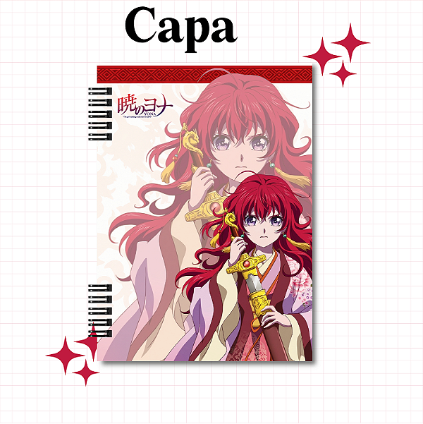 Caderno ou Fichário 1 matéria Akatsuki no Yona
