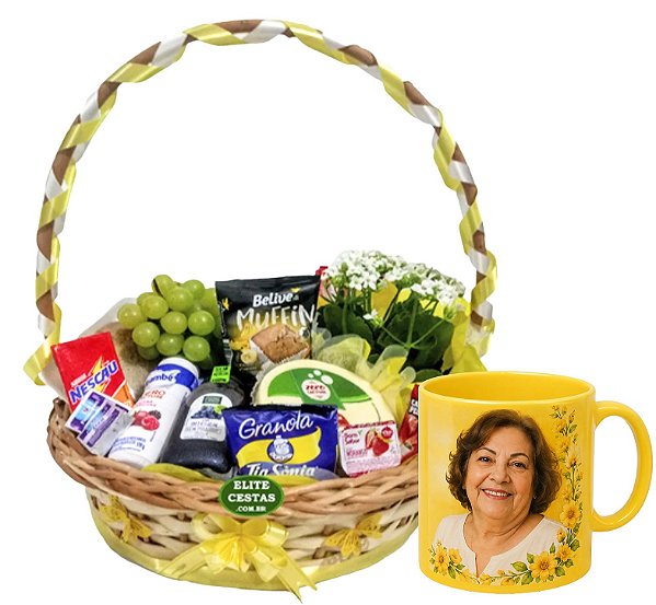Cesta Sem Lactose e Sem Glutém