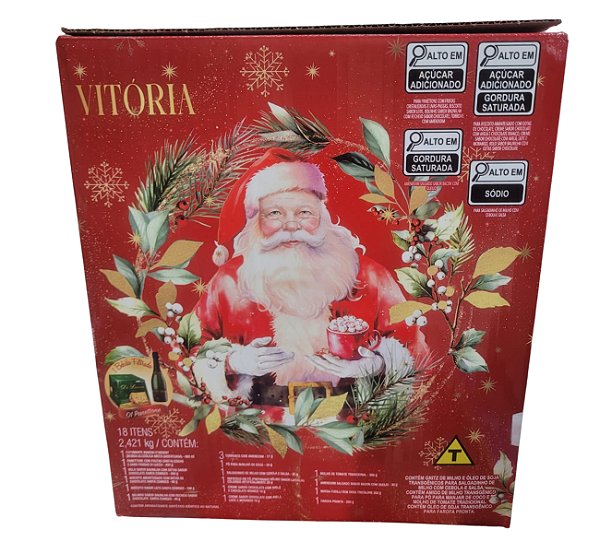 🎄 Cesta de Natal Merry Christmas Vitória – 18 Itens