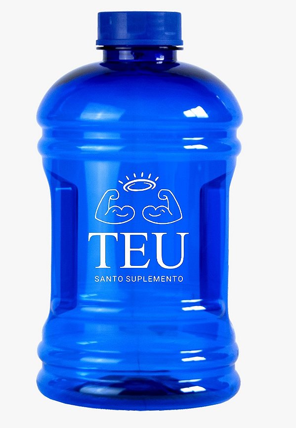 Galão Personalizado 950ml Azul Teu Santo Suplemento