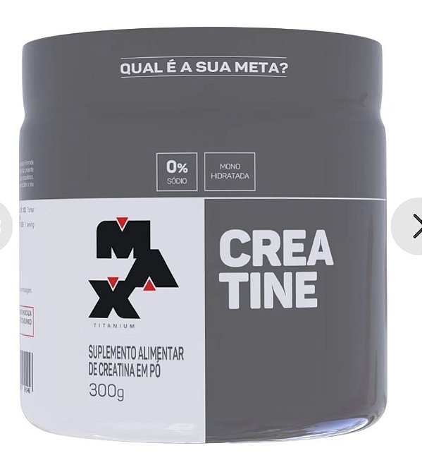 CREATINA MAX TITANIUM 300G NATURAL