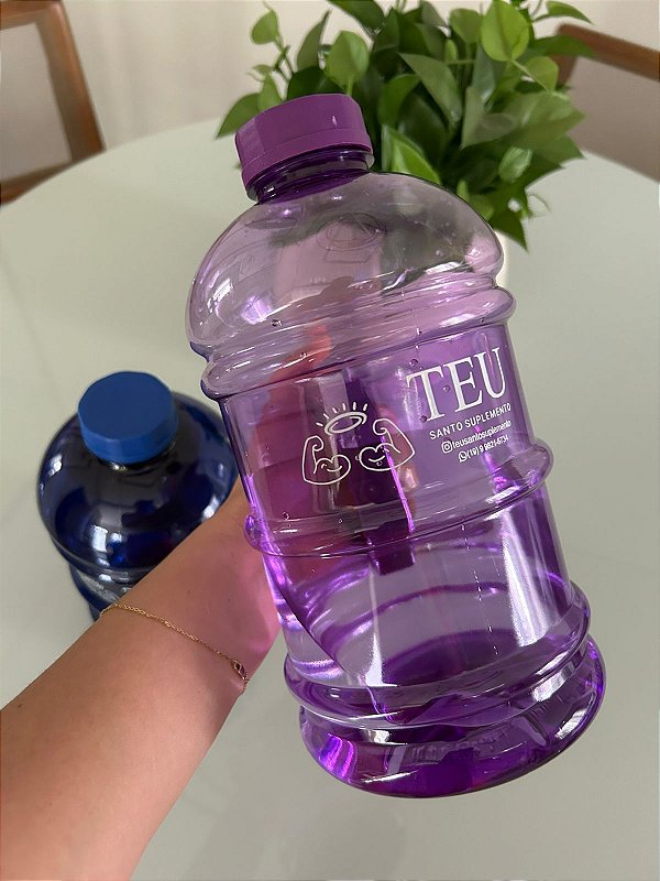 Galão Personalizado 2,2 L Lilás Teu Santo Suplemento