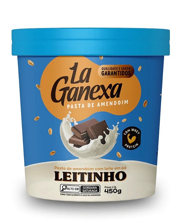 Pasta de Amendoim sabor Leitinho com Whey Protein 450gr