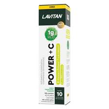 LAVITAN VITAMINA C POWER + C 1g 10 COMP EFERVESCENTES SABOR GUARANÁ