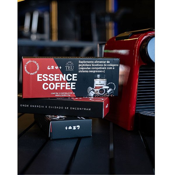 ESSENCE COFFEE® — 10 Cápsulas Premium de Café 100% Arábica com Colágeno para Energia + Cuidado - compatível com Nespresso®