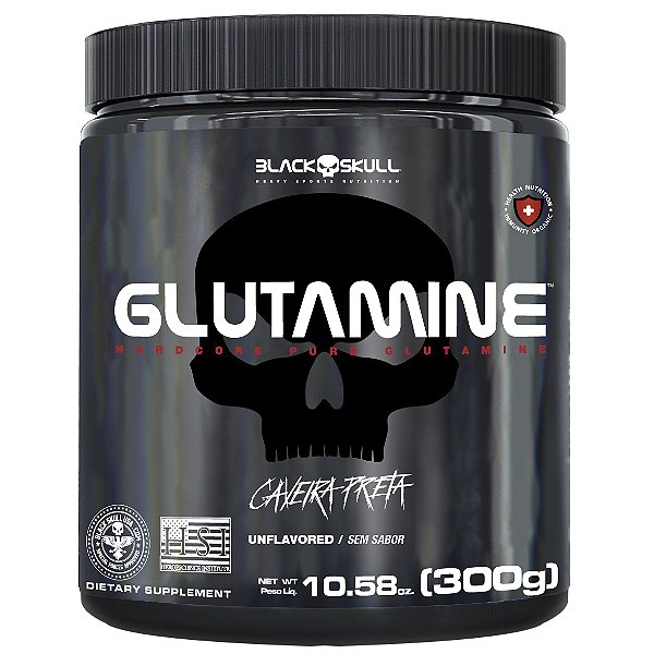 GLUTAMINE 300G BLACK SKULL
