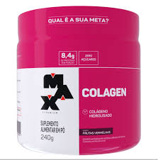 Colagen Pote 240gr Frutas Vermelhas Max Titanium