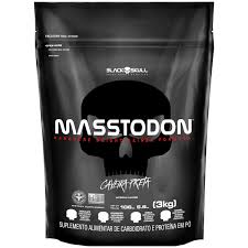 Hipercalórico Masstodon - Refil 3kg - Black Skull Morango