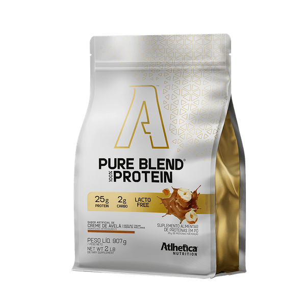 Atlhetica Pure Blend 100% Protein Lacto-Free (Pacote 907g) Creme de Avelã