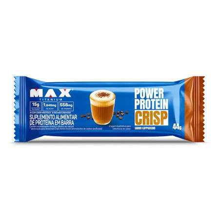 Barrinha Crisp Protein Max Titanium Capuccino 44g