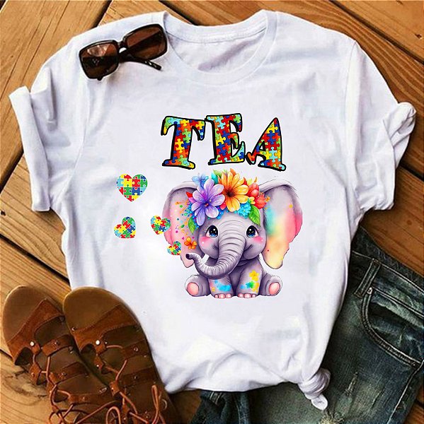 Camisa Autismo Elefante TEA 006