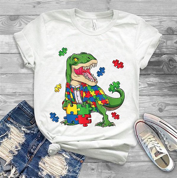 Camisa Autismo Dinossauro 0013