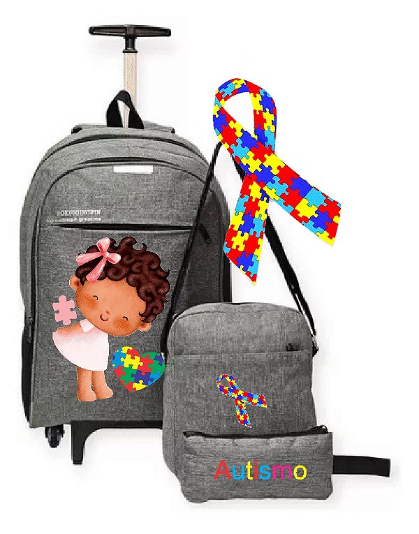 Kit mochilao com rodinhas b