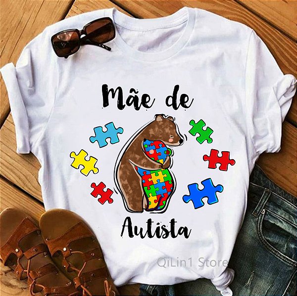 Camisa Mãe de Autista Urso