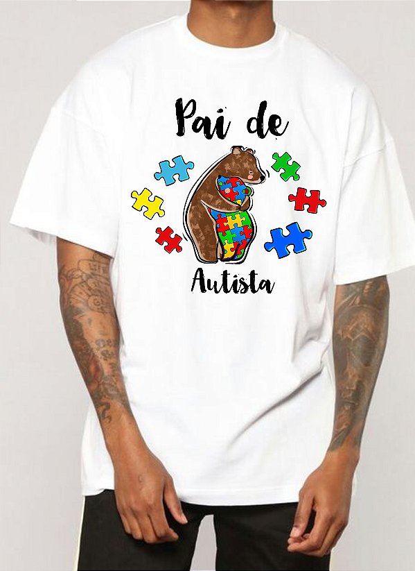 Camisa Pai de Autista Urso